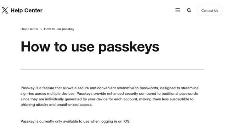 科尔沁右翼前苹果维修店铺分享iOS用户如何通过通行密钥(Passkey)登录 